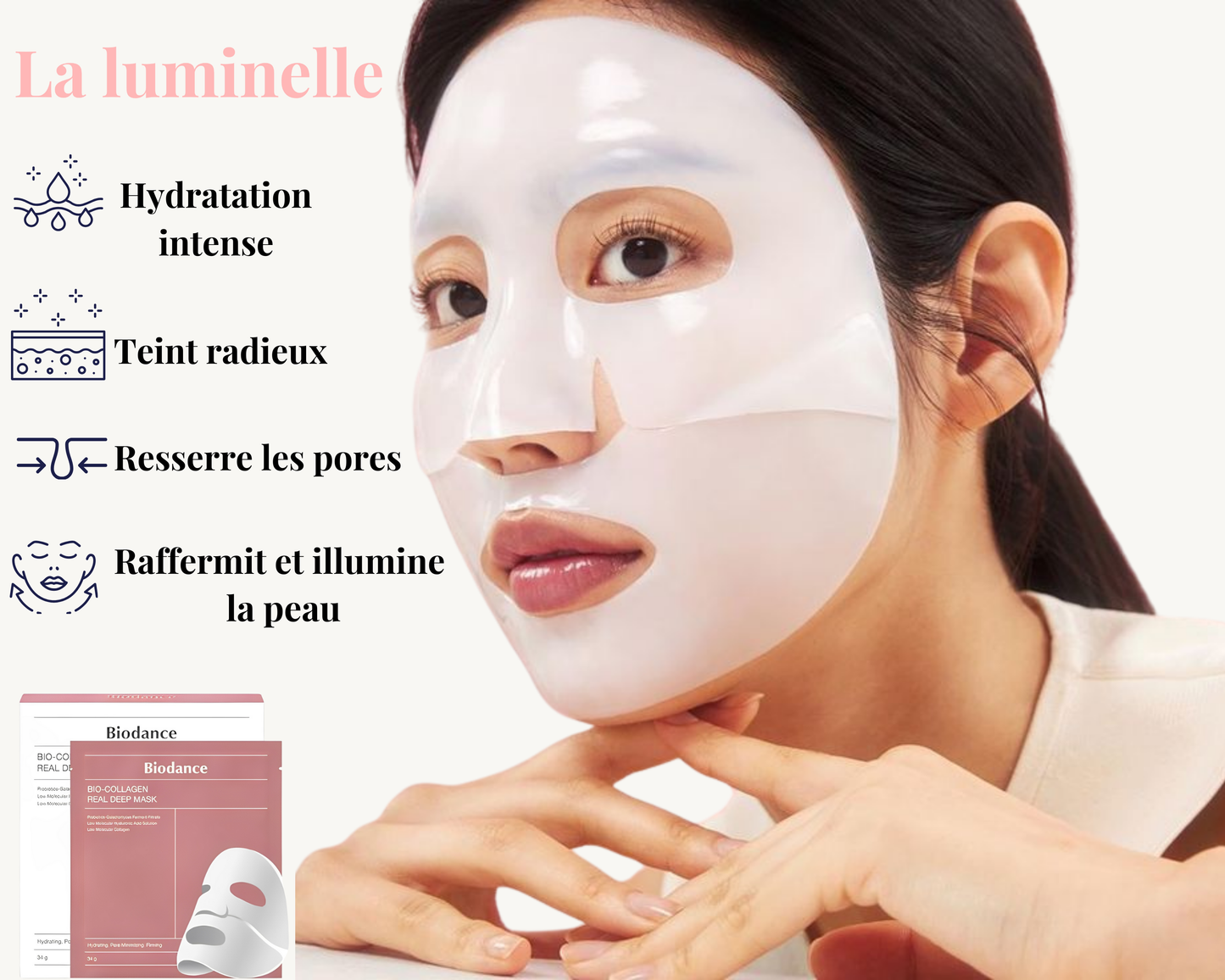 Masque Hydratant au Bio-Collagène